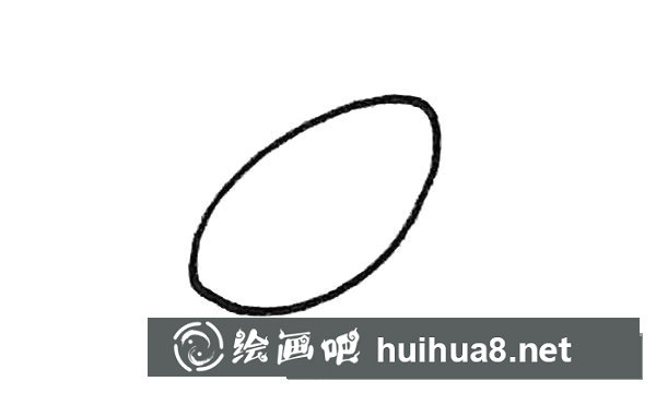 蓮藕簡筆畫步驟1