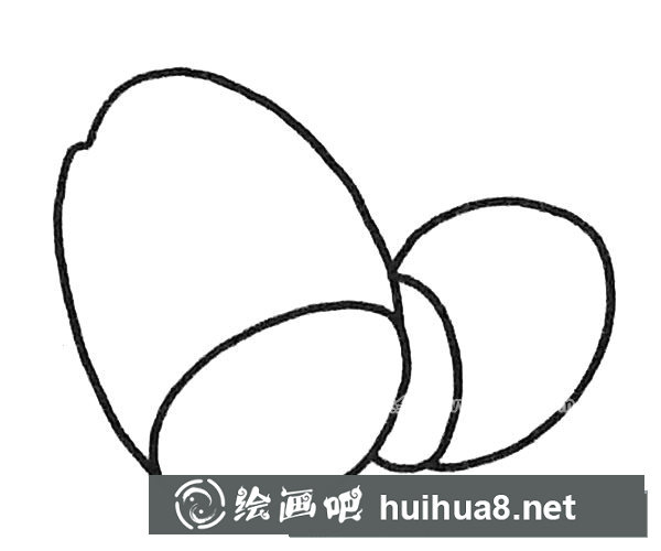 蓮藕簡筆畫步驟3