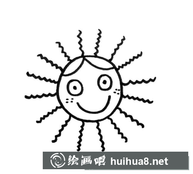 卡通太陽的簡(jiǎn)筆畫圖片 簡(jiǎn)單的卡通太陽怎么畫