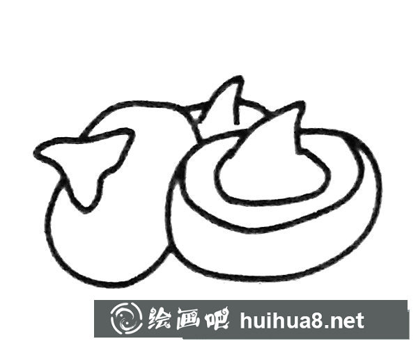 馬蹄簡(jiǎn)筆畫步驟圖解