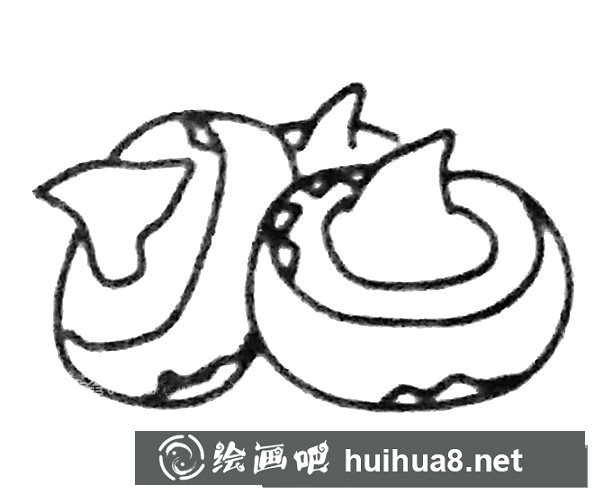 馬蹄簡(jiǎn)筆畫步驟圖解