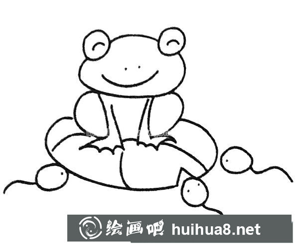 卡通青蛙簡筆畫圖片