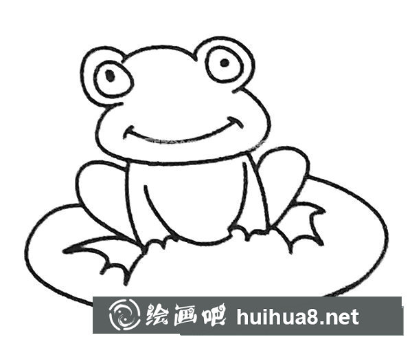 卡通青蛙簡筆畫圖片