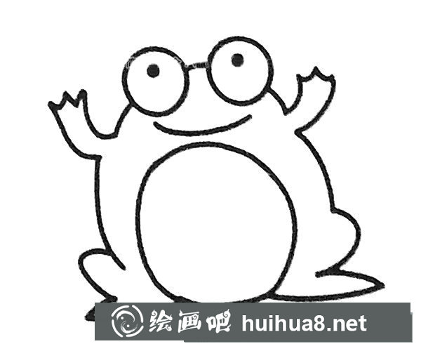 卡通青蛙簡筆畫圖片