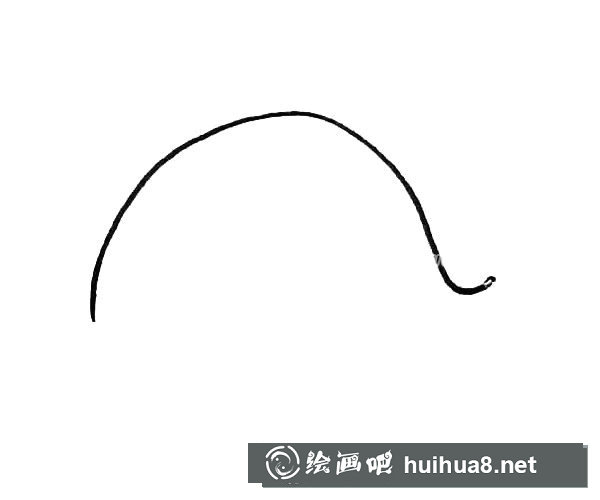 可愛的鯨魚簡(jiǎn)筆畫步驟圖解教程