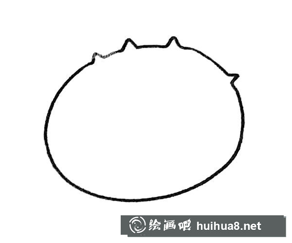 可愛的河豚簡筆畫步驟圖解