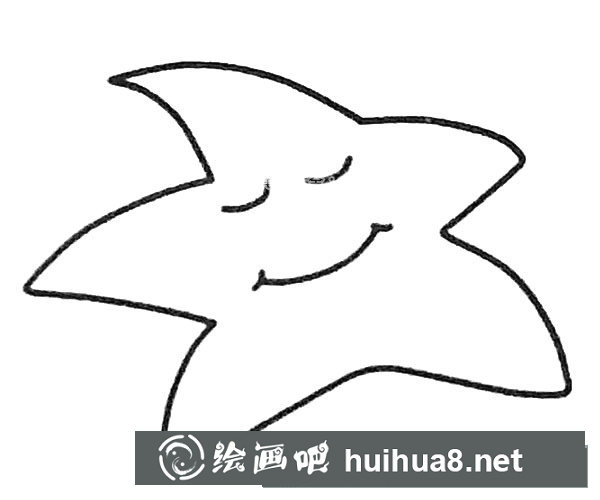 可愛的海星簡筆畫1