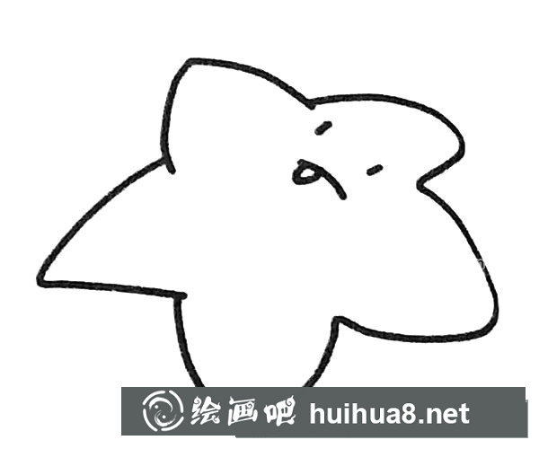 可愛的海星簡筆畫2