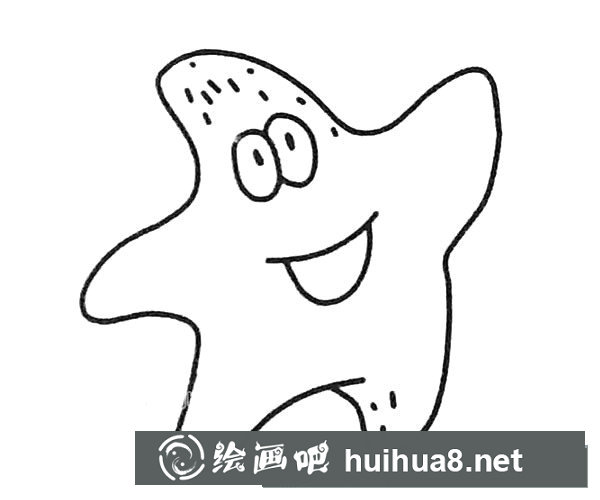 可愛的海星簡筆畫3