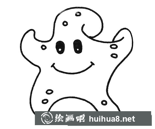 可愛的海星簡筆畫4