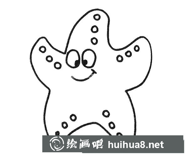 可愛的海星簡筆畫6