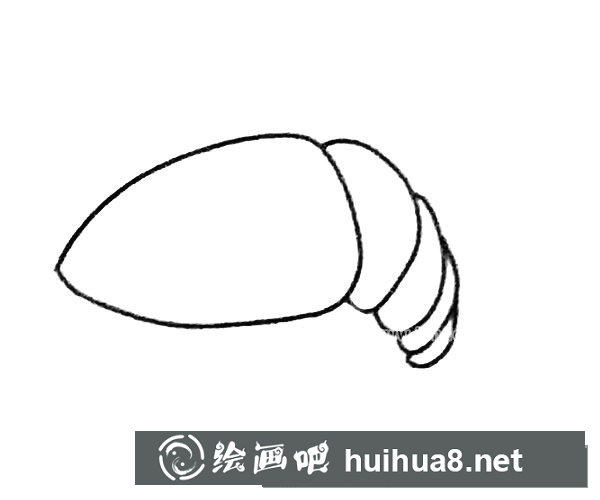 卡通蝦的簡筆畫步驟圖解