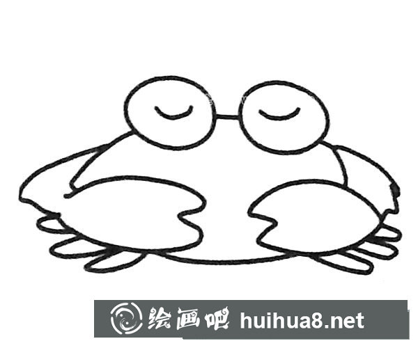 卡通螃蟹簡筆畫圖片大全