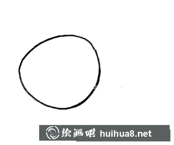 孔雀魚簡筆畫步驟1