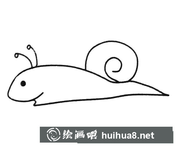 蝸牛簡(jiǎn)筆畫圖片5