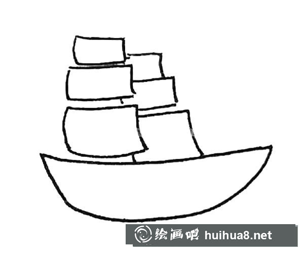 第三步：畫長(zhǎng)方形
