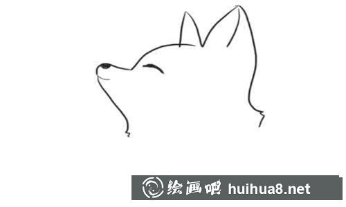 可愛的小狐貍簡筆畫