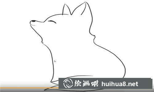 可愛的小狐貍簡筆畫