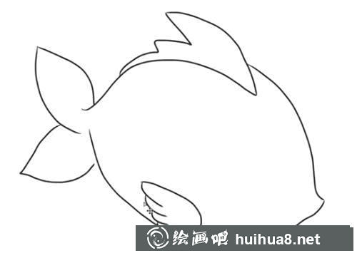 可愛的魚簡筆畫步驟教程