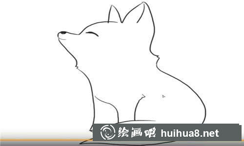 可愛的小狐貍簡筆畫
