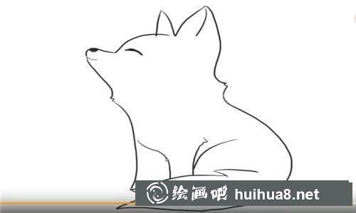可愛的小狐貍簡筆畫