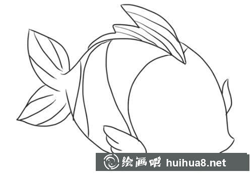 可愛的魚簡筆畫步驟教程
