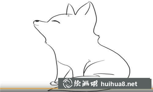 可愛的小狐貍簡筆畫