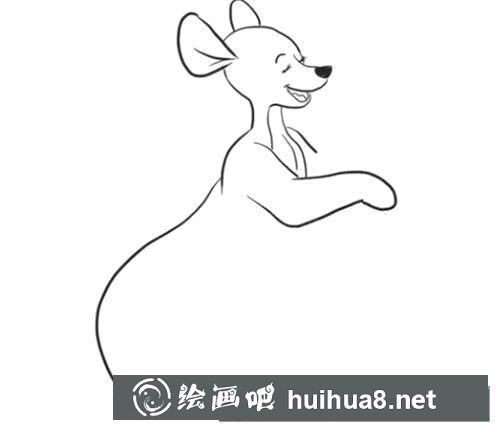 袋鼠怎么畫簡筆畫圖片