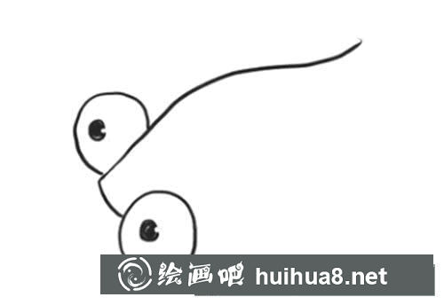 大尾巴金魚簡筆畫