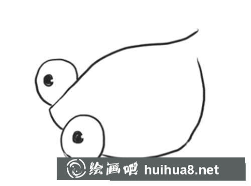 大尾巴金魚簡筆畫
