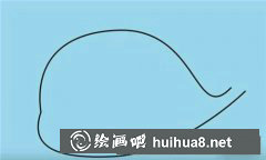 小鯨魚簡筆畫步驟圖解