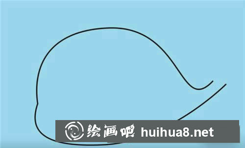 鯨魚怎么畫簡筆畫