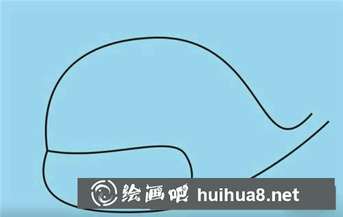 鯨魚怎么畫簡筆畫