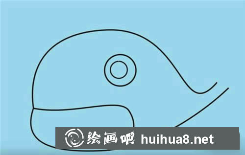鯨魚怎么畫簡筆畫
