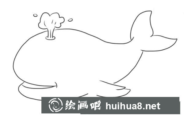 卡通鯨魚簡筆畫教程 卡通鯨魚簡筆畫怎么畫