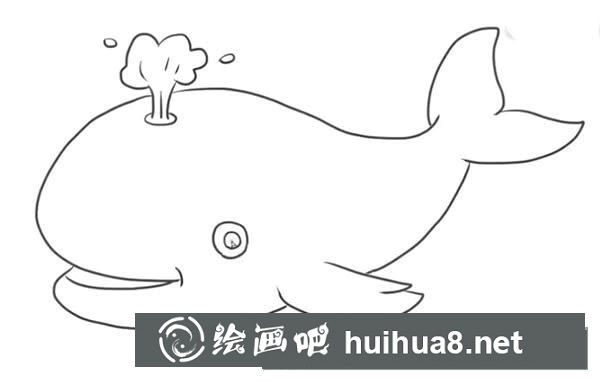卡通鯨魚簡筆畫教程 卡通鯨魚簡筆畫怎么畫
