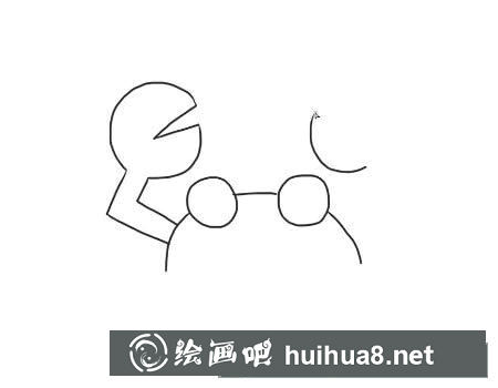 開(kāi)心的螃蟹簡(jiǎn)筆畫畫法步驟