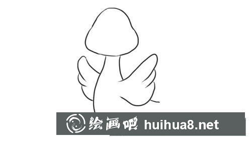 揮動(dòng)翅膀的小鴨子簡(jiǎn)筆畫步驟圖解
