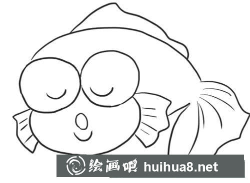 金魚簡(jiǎn)筆畫怎么畫？金魚簡(jiǎn)筆畫教程步驟圖解