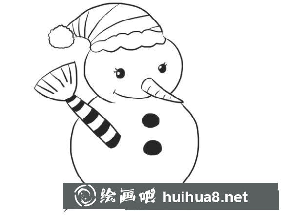 雪人簡筆畫
