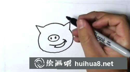小豬簡(jiǎn)筆畫第三步