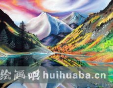 秋日山谷童趣繪
