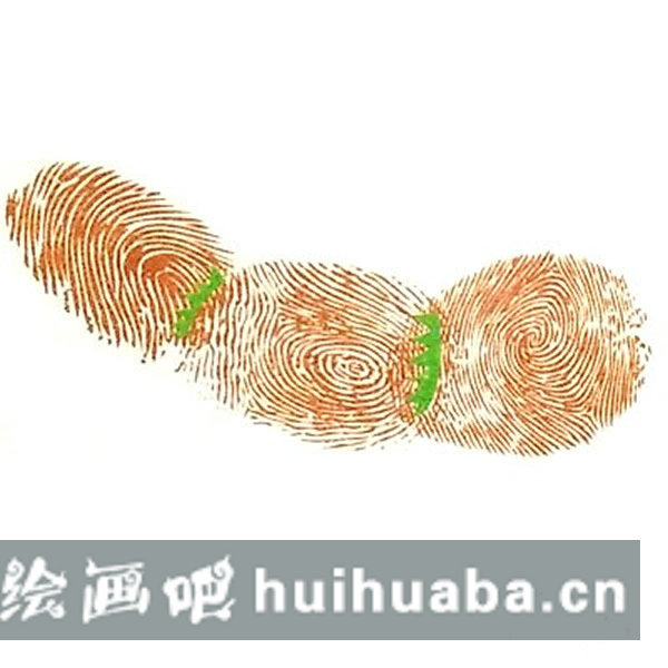 蓮藕指印畫