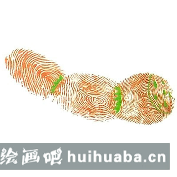 蓮藕指印畫圖片