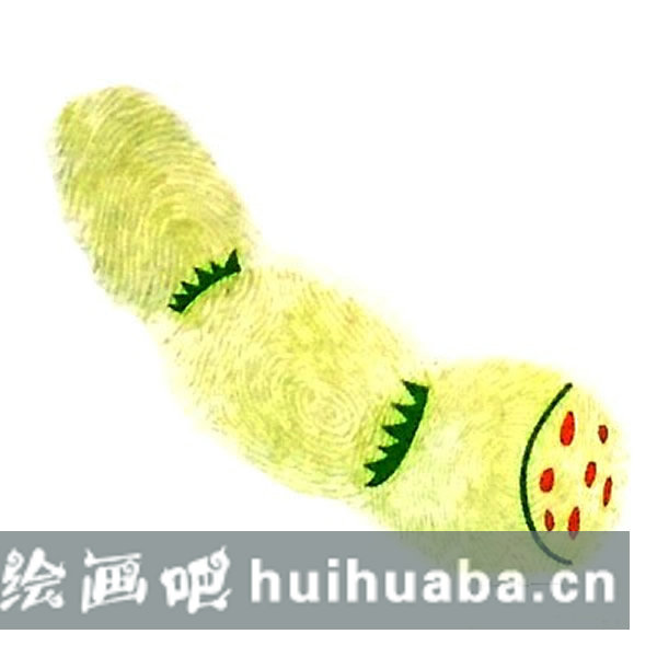 蓮藕指印畫圖片