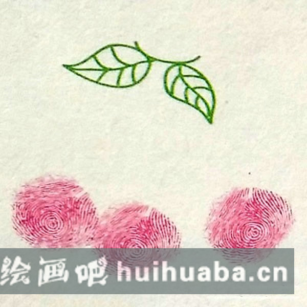 櫻桃指印畫步驟教程 手指畫圖片簡(jiǎn)單幼兒園