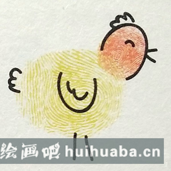 幼兒園手指印畫母雞教案 幼兒手指畫作品