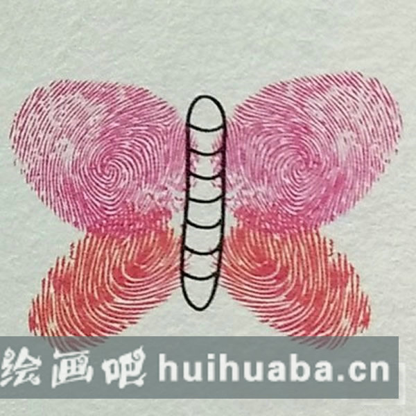蝴蝶手指印畫(huà)教案 簡(jiǎn)單好看的蝴蝶怎么畫(huà)/手指畫(huà)圖片