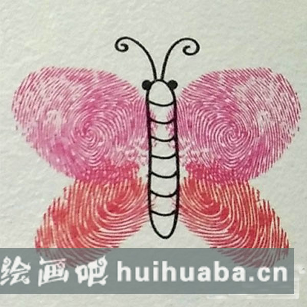 蝴蝶手指印畫(huà)教案 簡(jiǎn)單好看的蝴蝶怎么畫(huà)/手指畫(huà)圖片