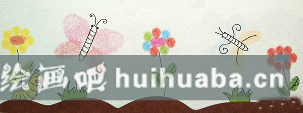 蝴蝶手指印畫(huà)教案 簡(jiǎn)單好看的蝴蝶怎么畫(huà)/手指畫(huà)圖片